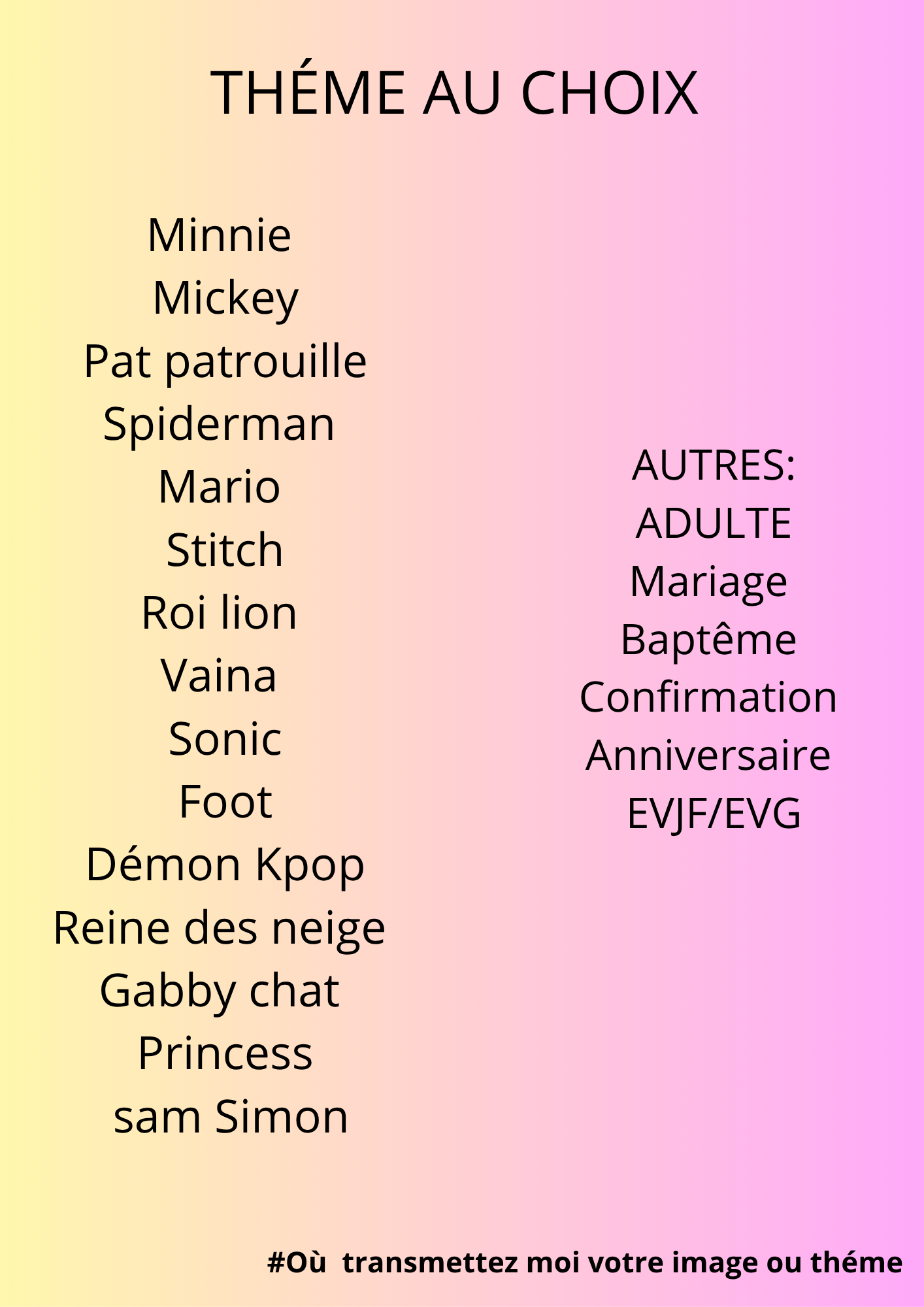 🌸 Pack (1personne 8confeseries)Confiseries Personnalisées anniversaire, Baptême, mariage...