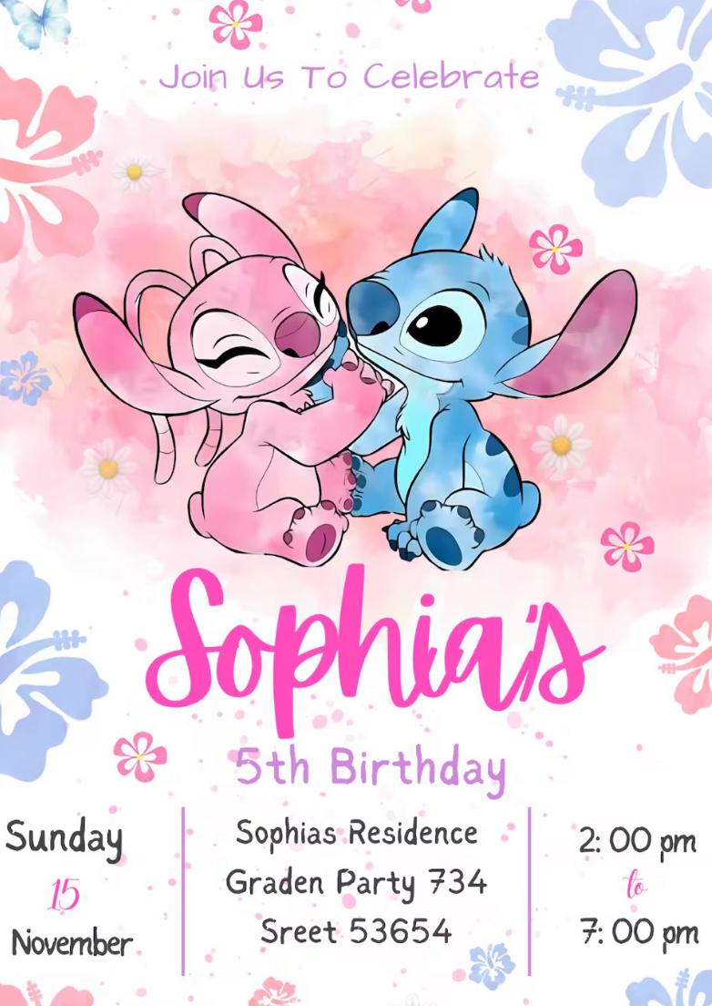 INVITATION POUR ENFANTS